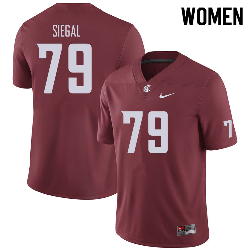 Women #79 Jake Siegal Washington State Cougars Football Jerseys Sale-Crimson - Click Image to Close